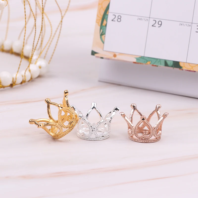 1Pc Metal Crown Headwear Hairwear Hair Accessories For Doll Accessories For 1/6 Doll House Kids Pretend Play Toy