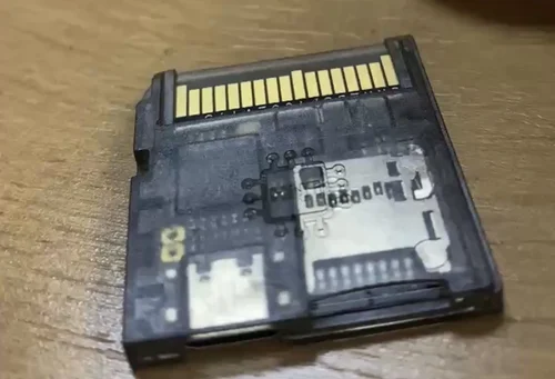 Imagen 2 del producto Carcasa de Inyección DSpico, Carcasa de Inyección con Chip Modular Transparente Negro DNS NDSi NSDXL Lite New 3DS