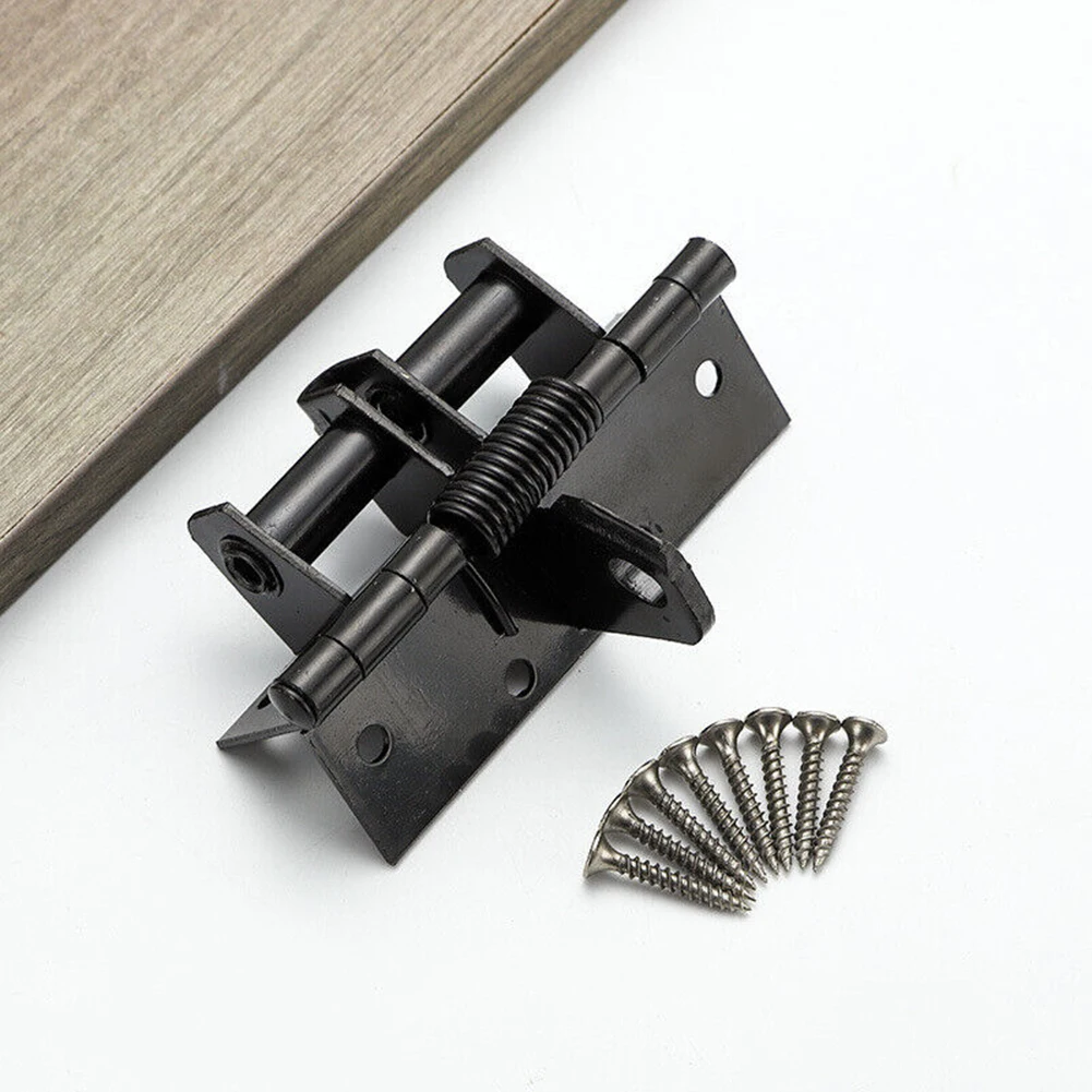 Multifunctional Iron Spring Positioning Hinge Door Closer Perfect for Outdoor Constructions Offering Easy Access