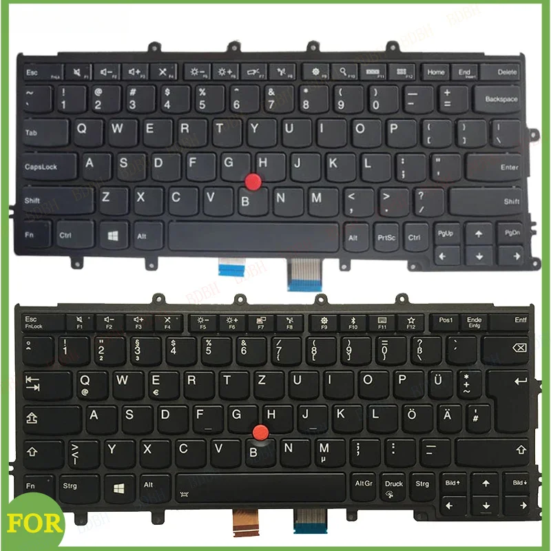 

НОВАЯ клавиатура для ноутбука (US/испанский/латинский/французский AZERTY/немецкий) для Lenovo ThinkPad X230S X240 X240S x240i X250 X250S X260 X260S X270