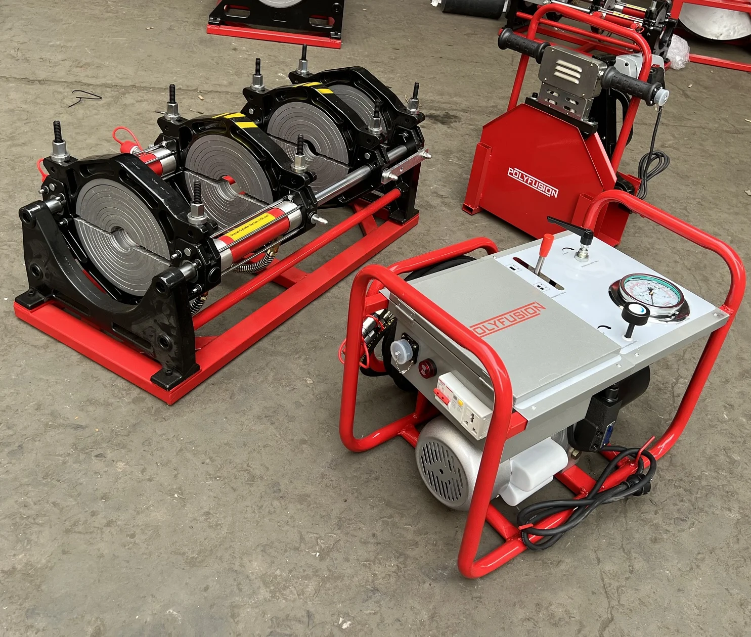 HotHigh جودة 40-200 مللي متر HDPE بعقب آلة لحام الانصهار حالة جديدة 220 فولت لحام البلاستيك