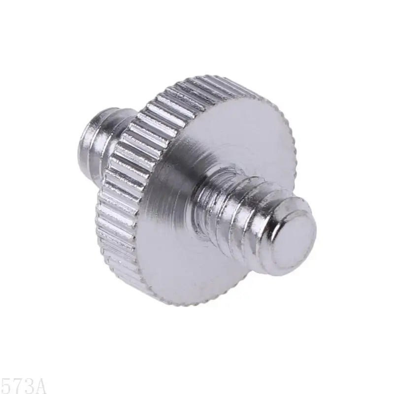 573A Double-headed 1/ 4" Male Screw Thread Convert Adapter For Camera Tripod Ballhead