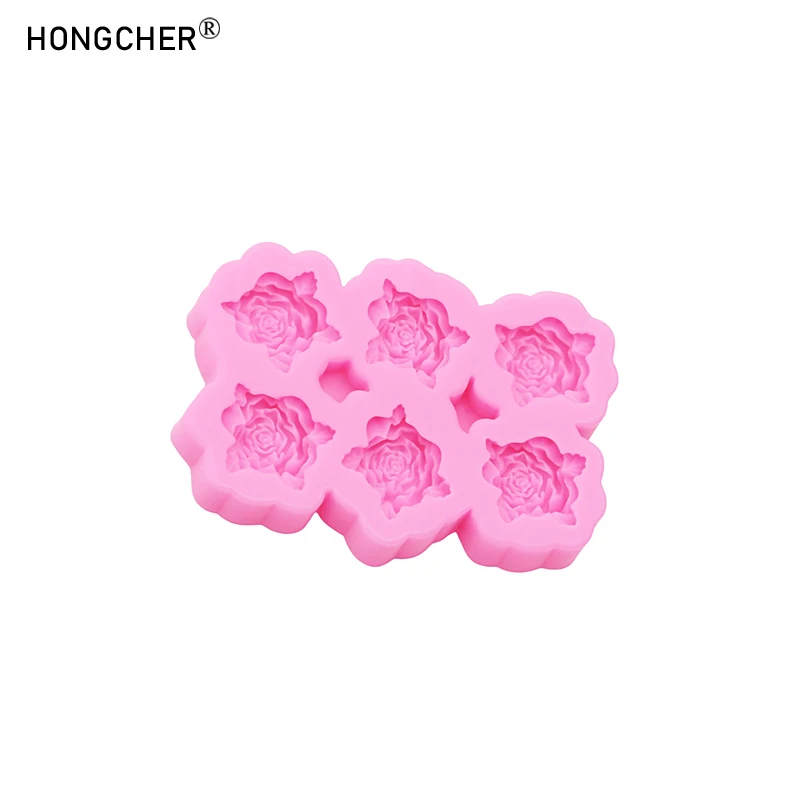 Flowers silicone mold flower resin phone case head rope hair card jewelry accessories mold flower Chocolate Cake silicone Mold