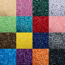 8mm 50pcs/lot Colorful Starry Sky Fine Flash Resin Beads diy Bracelets Necklaces Loose Bead For Jewelry Making DIY Accessories