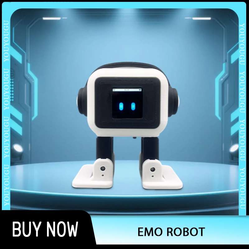 AI EMO روبوت ESP32-S3 التحكم الرئيسي 1.54 بوصة شاشة ذكي روبوت تفاعلي التعرف على بصمات الصوت رفيق للطفل