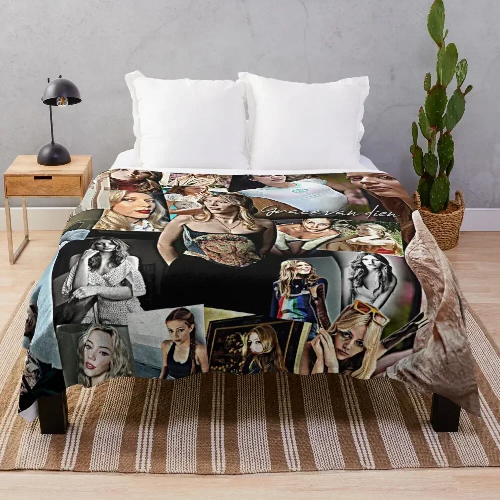 

grace van dien Throw Blanket Luxurious Soft Fuzzy Blanket for Sofa Bed