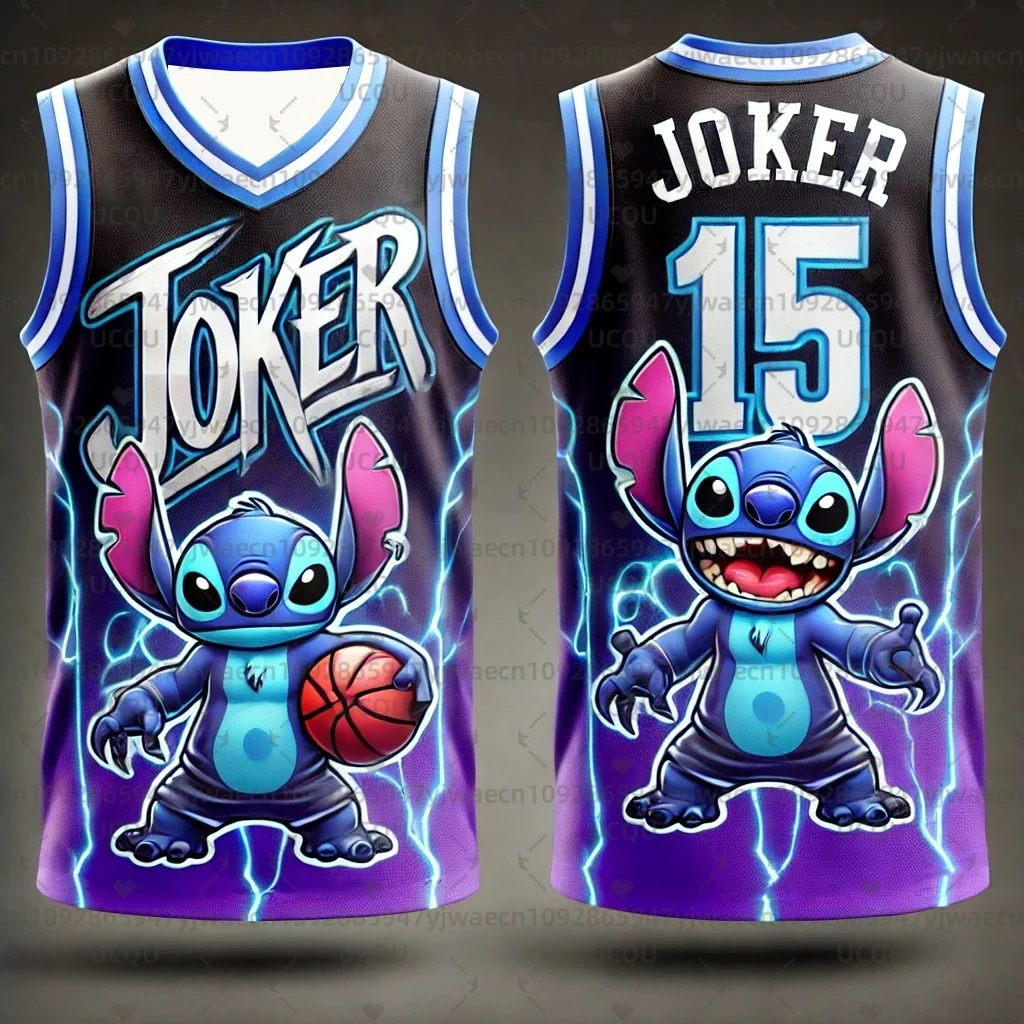 CHATGPT diseñado niños hombres 3d impreso dibujos animados Stitch Joker NO.15 entrenamiento mujeres deportes sin mangas niños chaleco baloncesto tanque