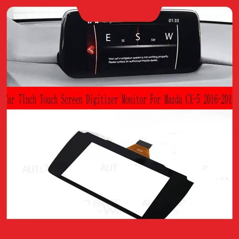 Car 7Inch Touch Screen Digitizer Monitor Touch Screen LCD Display For Mazda CX-5 2016-2019 Replacement Parts