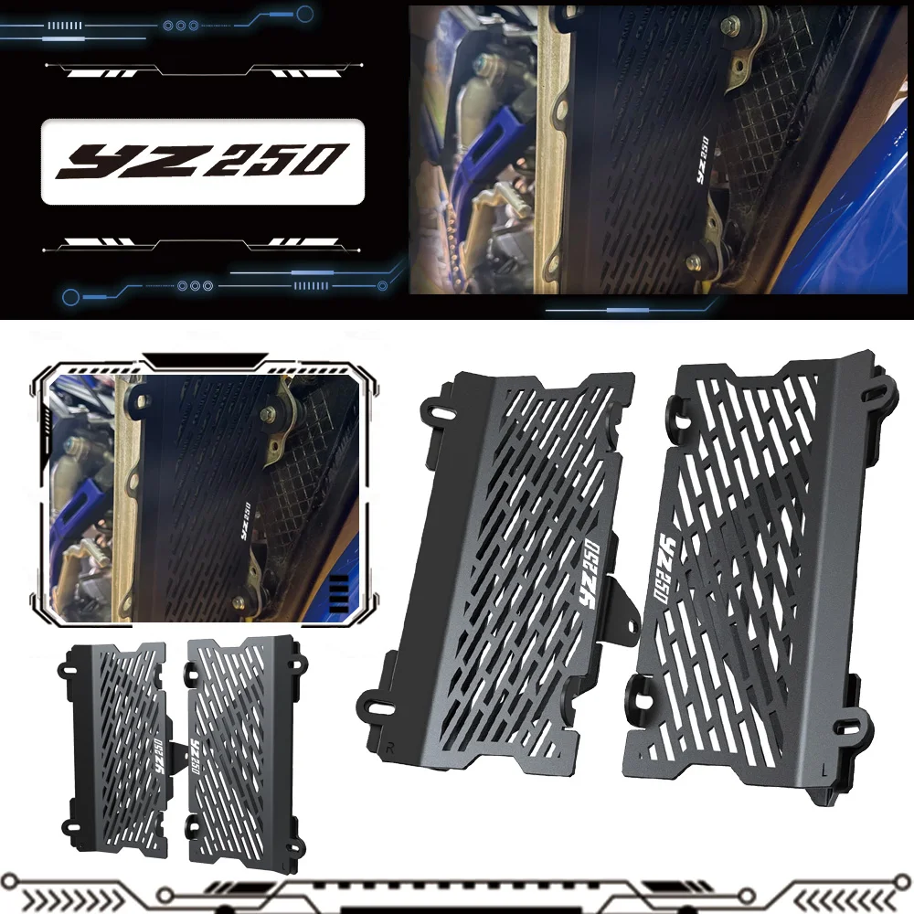 

For Yamaha YZ250 2002-2024 YZ250X 2016-2023 YZ 250 250X 2022 2021 2020 2019 Moto Radiator Guards Engine Oil Cooler Protector