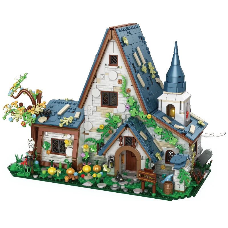 

IN STOCK MOC Creativity Magic House Construction Building Blocks Bricks Model Assembling Toys for Children Birthday Gift Set