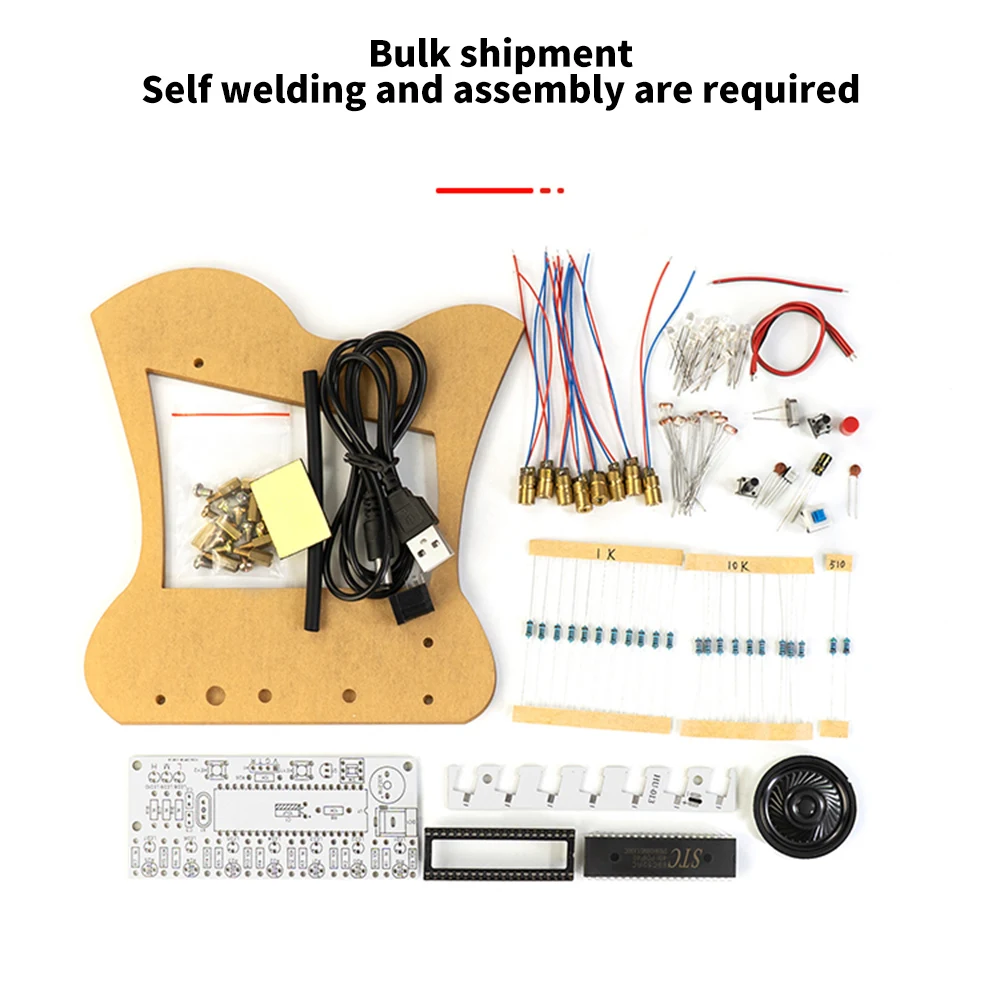 DIY KIT 51 single-chip laser electronic organ electronic production kit electronic DIY parts welding training kit HU-013