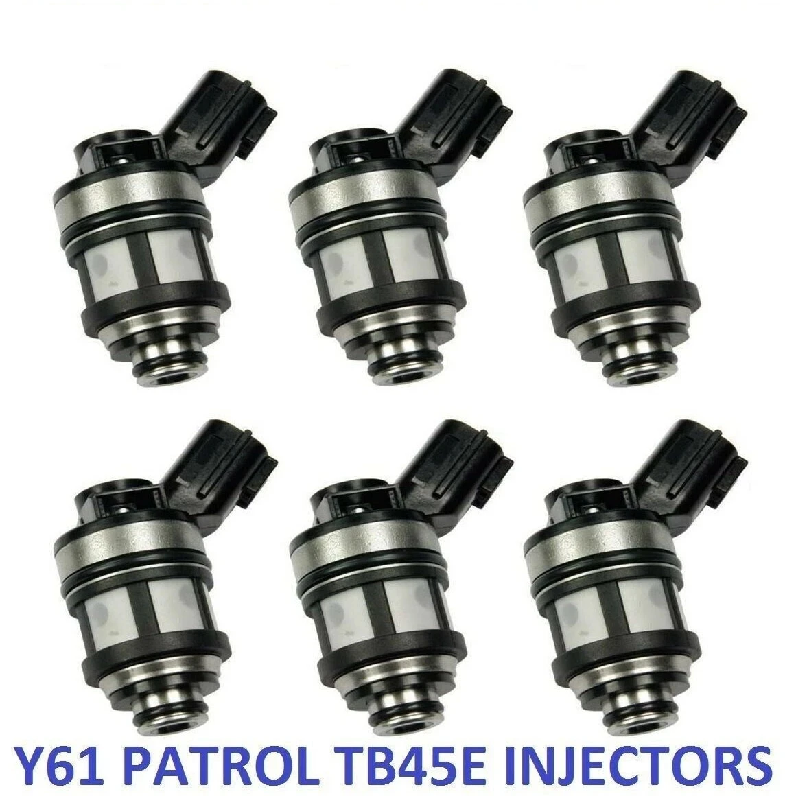 6 x FUEL INJECTORS 16600-28Y10 for NISSAN PATROL GU Y61 TB45E 4.5L 97-00 INJECTOR 4WD TB45