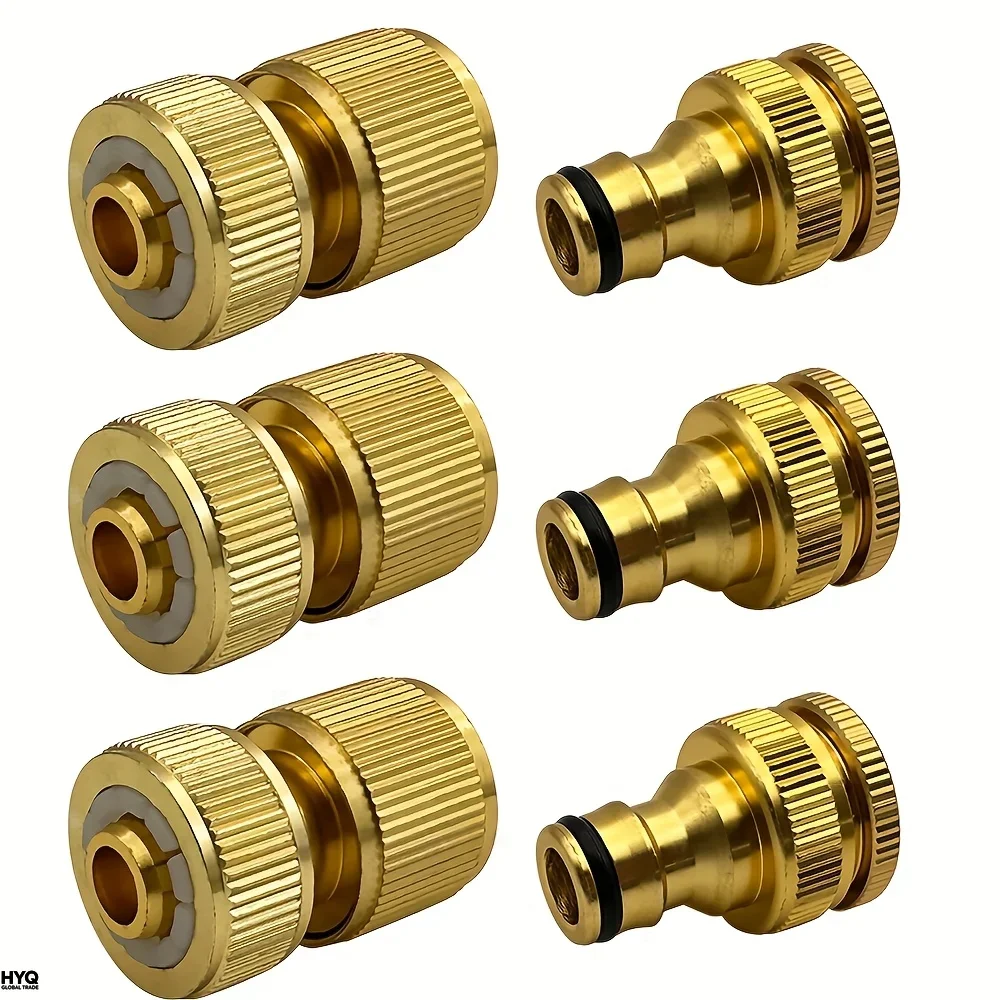 Conectores de tubo estándar EU 6/12, grifo de 1/2'' 3/4'', conectores rápidos de 1/2'' para jardín