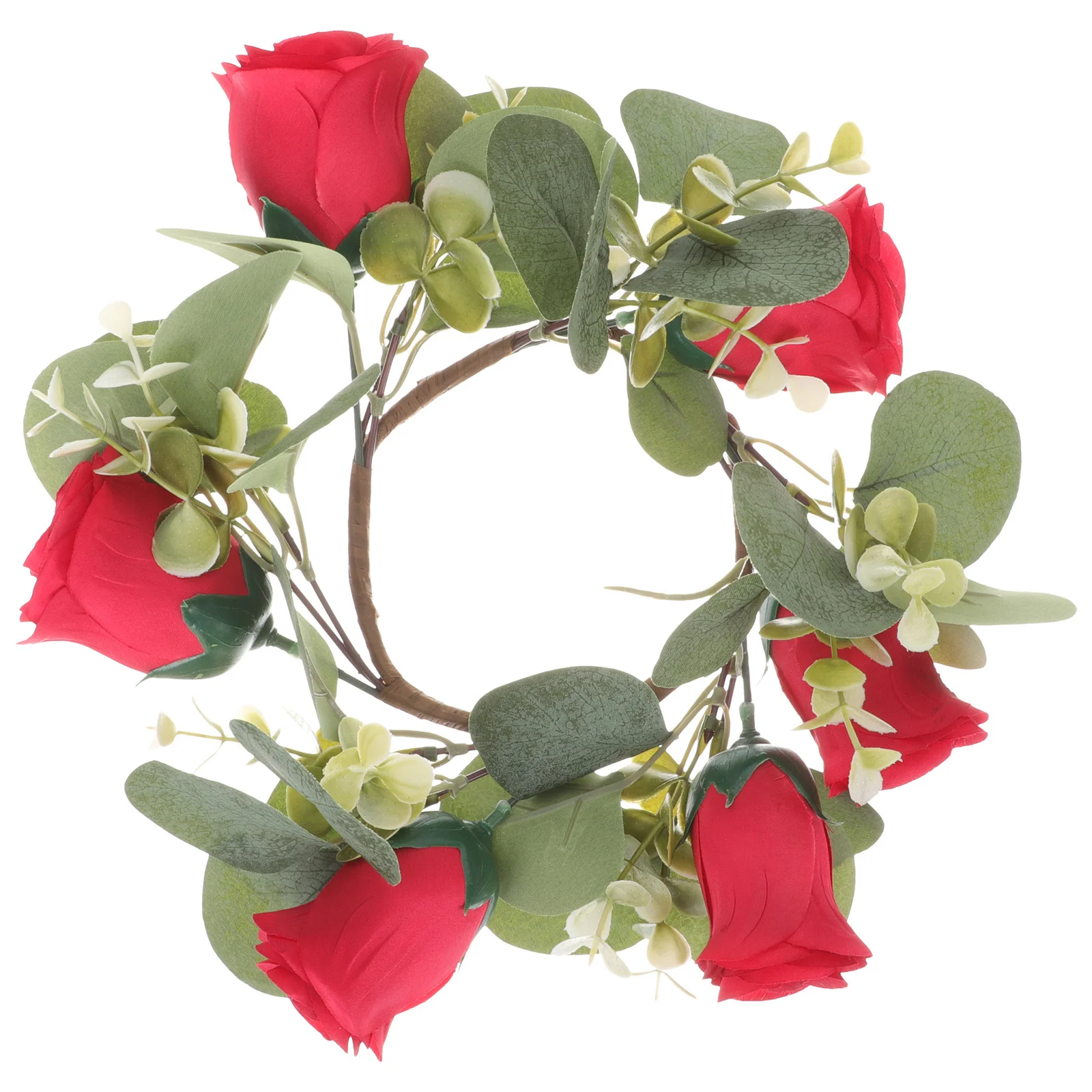 

Artificial Flower Wreath Handmade Simulation Flowers Decorative Garland for Home Wedding Party Table Flower Wreath