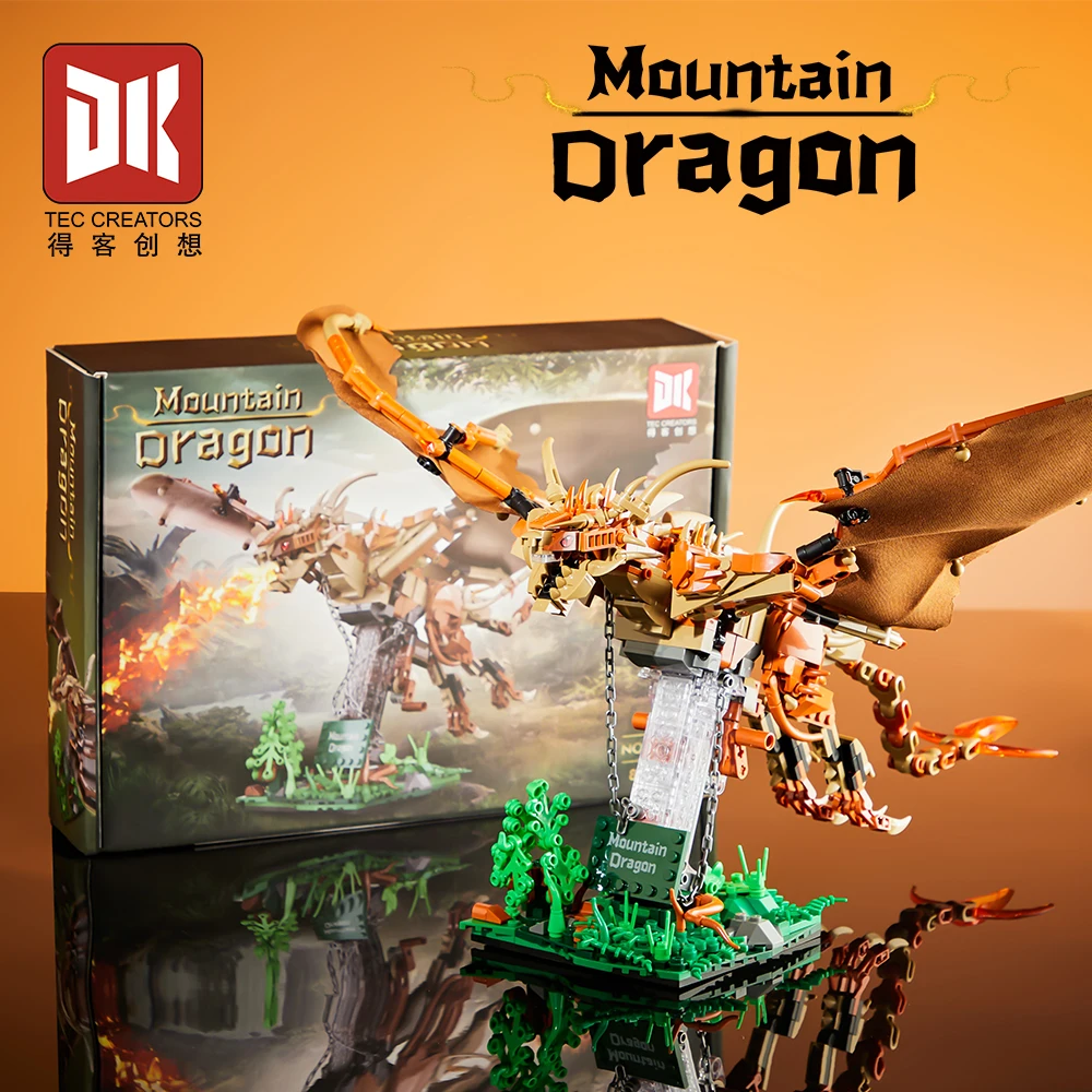 

886 шт., волшебная академия, венгерский роговой хвост, дракон, строительные блоки, MOC, сборные кирпичи, игрушка в подарок для детей и взрослых