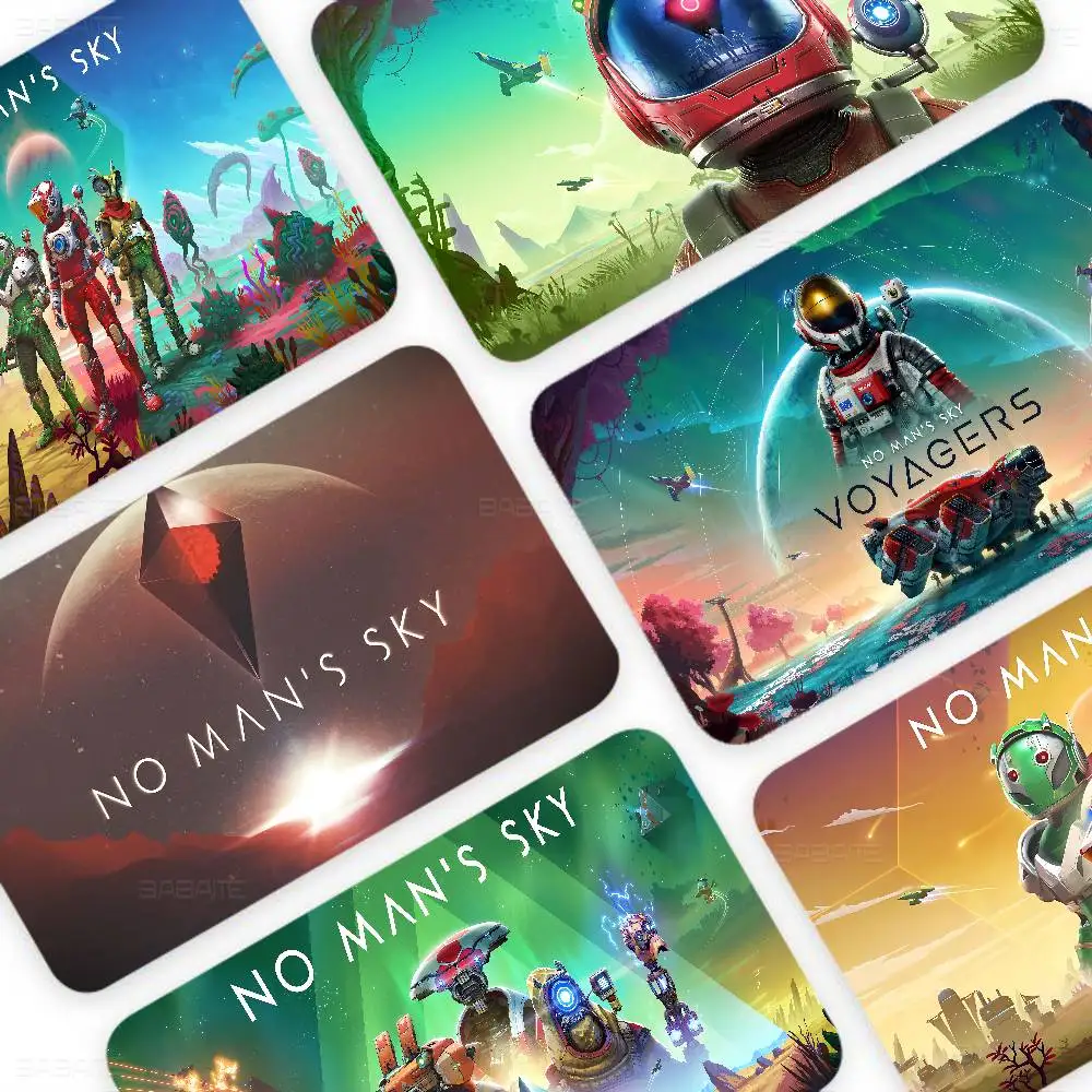 No Mans Sky Game Credit Card Skin Stickers No Adhesive Residue Water Proof for VISA Credit Card Subway Access Card