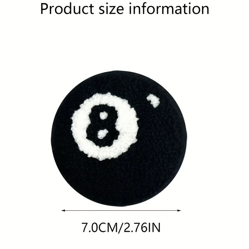1Pair Dart Pattern Car Cup Coasters No.8 Black Heat Insulation Pads Washable Reusable Interior