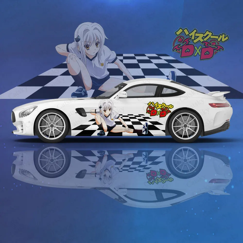 Anime High School DXD Girl Car Sticker Decal Hood Door Body Side Universal Size New Car Sticker Decoration Auto Accessories Gift