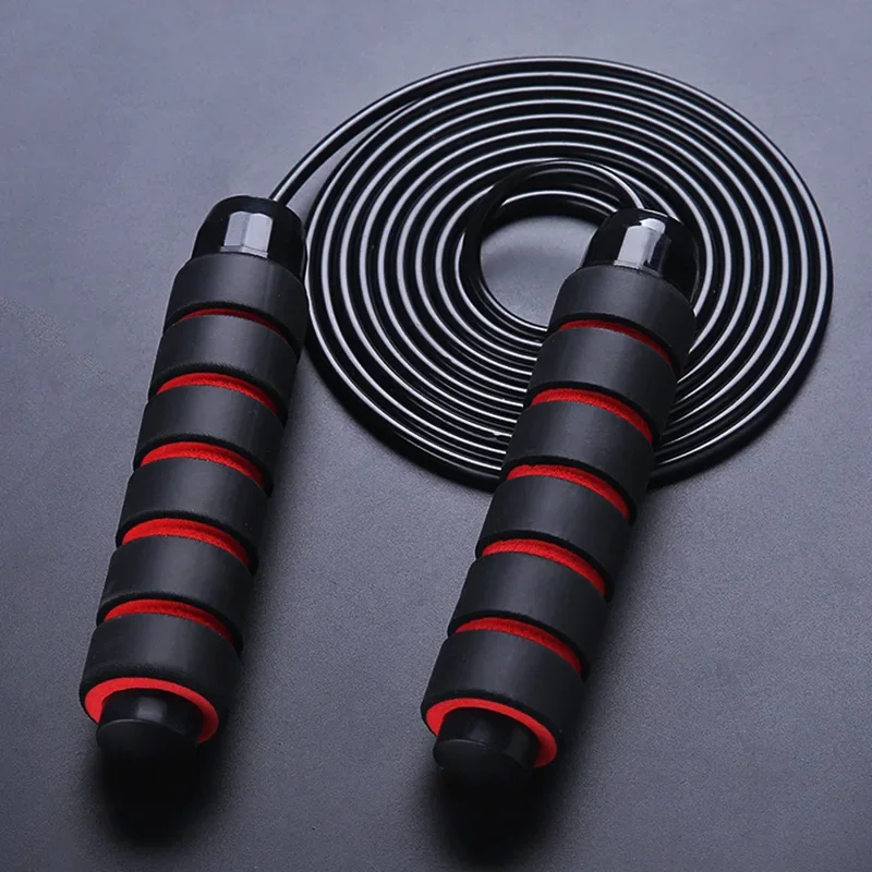 

Adult Children Adjustable fitness skipping rope wrapped rubber wire weight-bearing jump rope fitness training