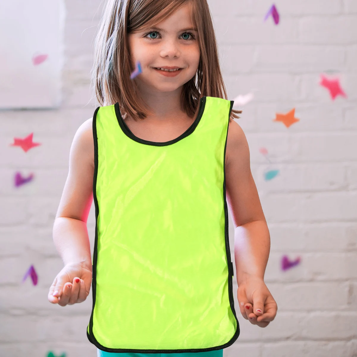 

6 Pcs Training Vest Kids Pinnies Youth Volleyball Football Bibs Practice Equipment Child