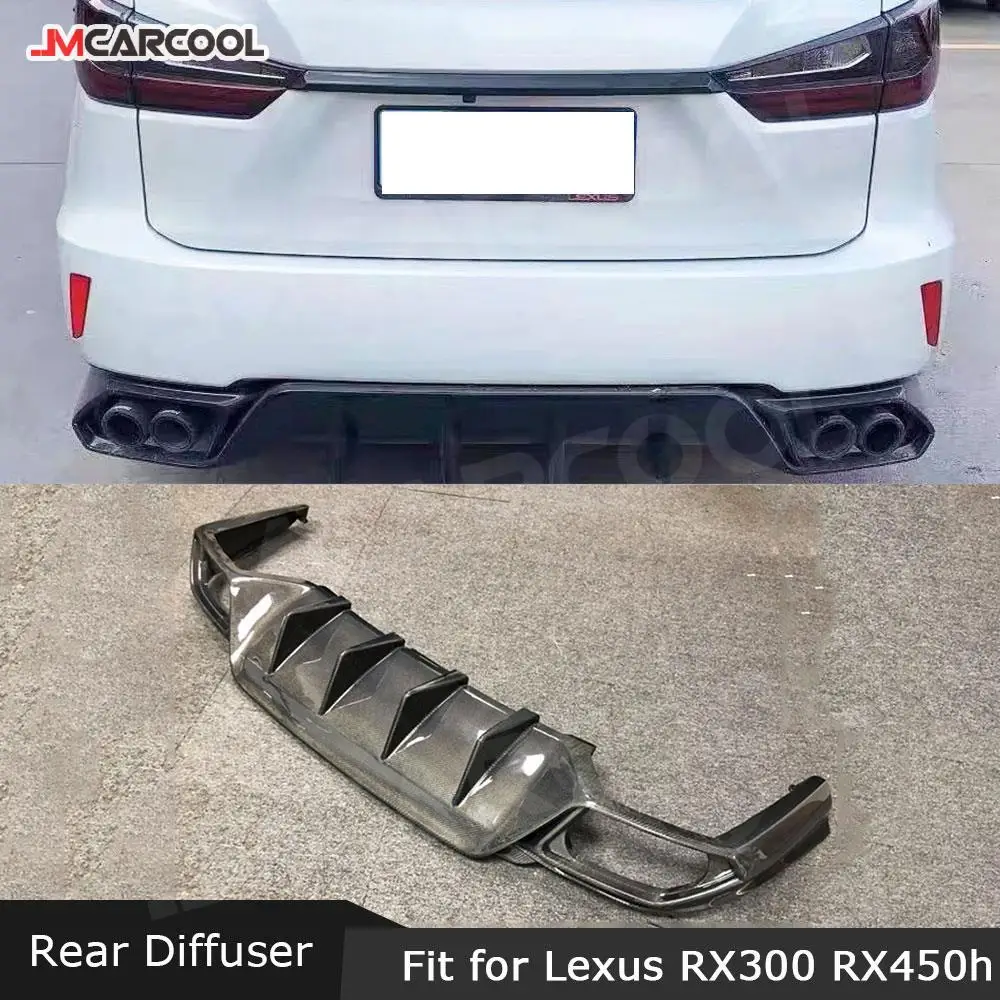 

JMCARCOOL задний бампер из углеродного волокна, диффузор, удлинители для Lexus RX300 RX450H 2016 2017 2018, автомобильные аксессуары