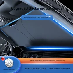 For Mercedes Benz W205 206 253 W213 C257 A C E Class CLA GLA GLC/B GLE Parasol Windshield Sunshade Summer Cooling Curtain Visor