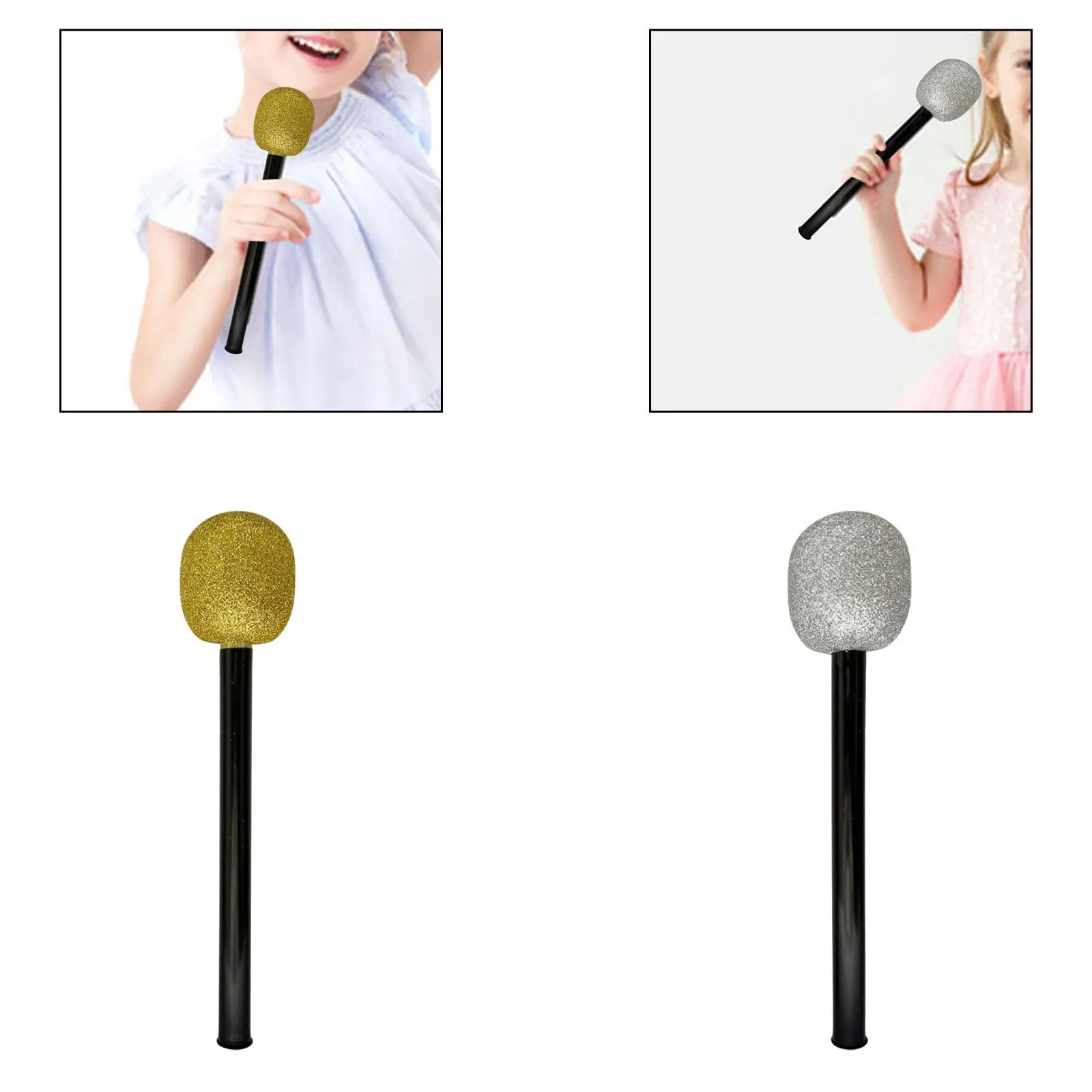 ميكروفون مزيف زي الدعامة لعبة لعب الأدوار لعبة الميكروفون التظاهر لعبة نشاط تظهر تسجيل التظاهر الغناء للأطفال الصغار #3