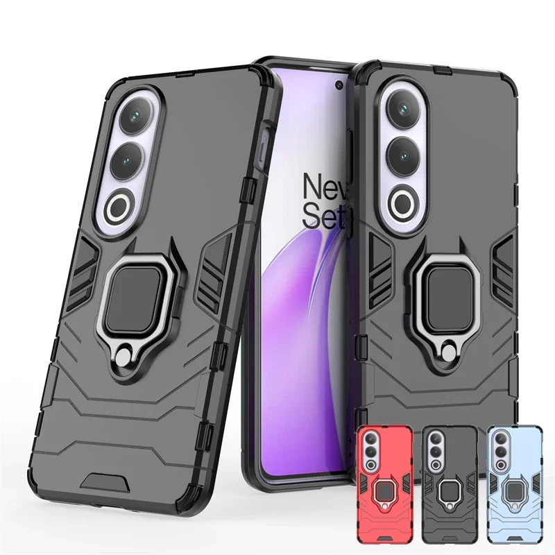 Holder Phone Cases for OnePlus ACE 3V Case OnePlus ACE 3V 5G Cover Shockproof Armor PC Silicone Stand Protective Phone Cover