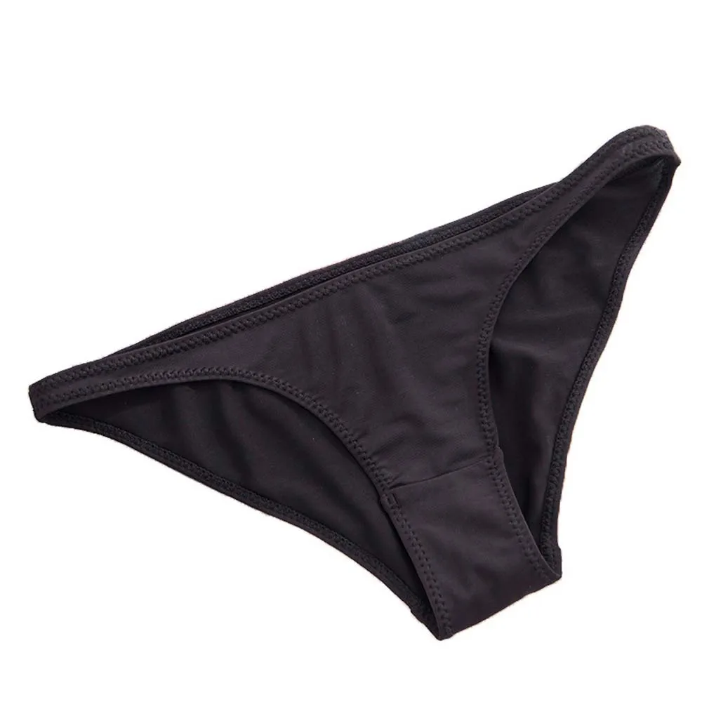 

Breathable Soft Unisex Low Waist Women Milk Silk Triangle Thong Solid Color Ladies Panties