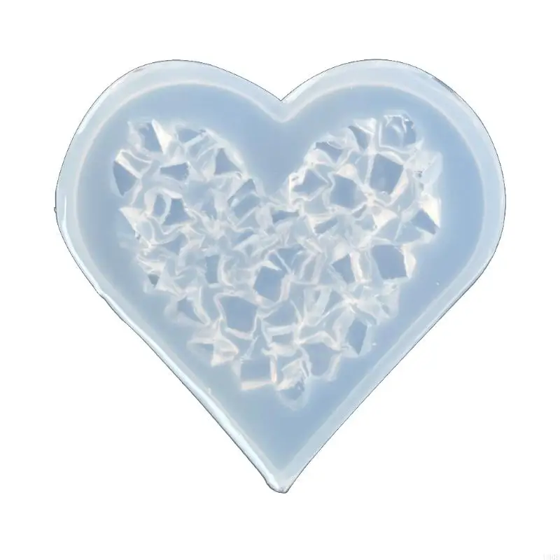 U90E Diamond Love Epoxy Resin Mold Crystal Stone Ornaments Silicone Mould DIY Crafts Soap Jewelry Decoration Casting Mold