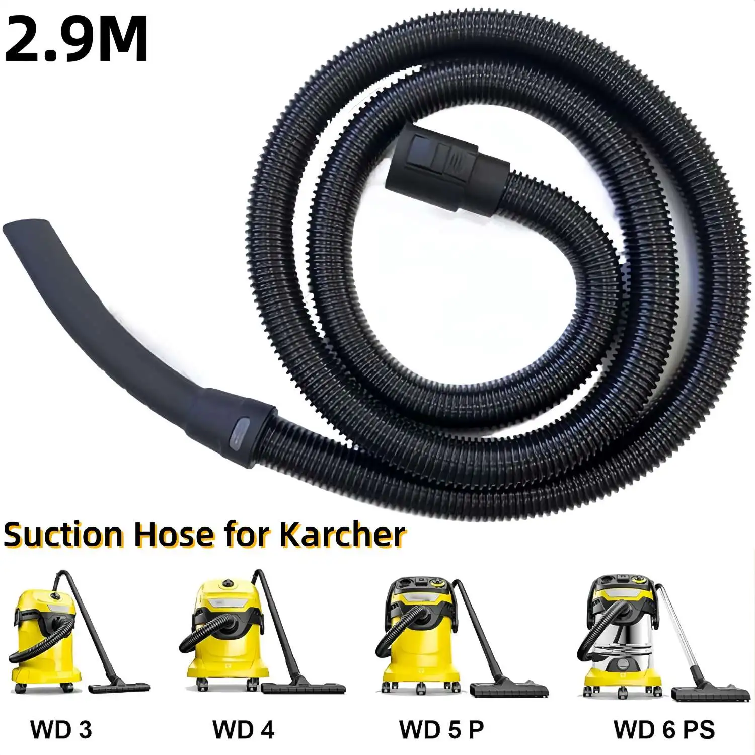 Tuyau d'aspiration pour aspirateur Karcher NT20 NT30 WD1 WD2 WD3 WD4 WD5 WD6 WD6 P, tuyau d'aspirateur, accessoires d'aspirateur