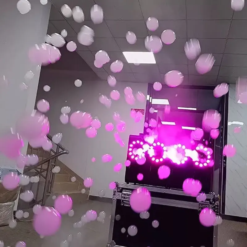 3000W 4 otwory LED Smoke Bubbles Machine RGBW DMX Remote Control 1500W Double Holes Stage Wedding Bubble Spray Equipment for DJ