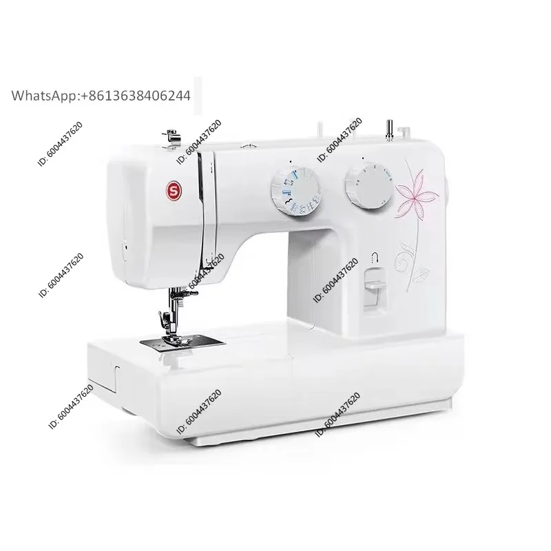 Máquina de Coser Multifuncional Singer 1412, Pequeña, Eléctrica, con Pedal, de Sobremesa, con Sistema de Bloqueo de Bordes