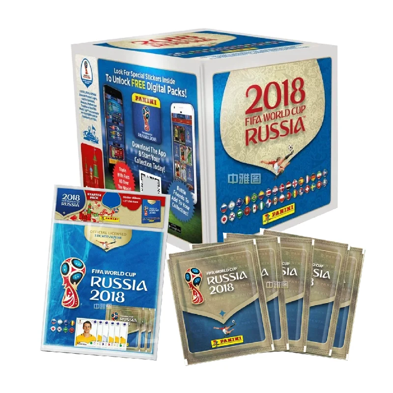 Panini World Cup Stickers Official Authentic World Cup Merchandise Messi & Ronaldo World Cup Collectible Cards Perfect Fan Gift
