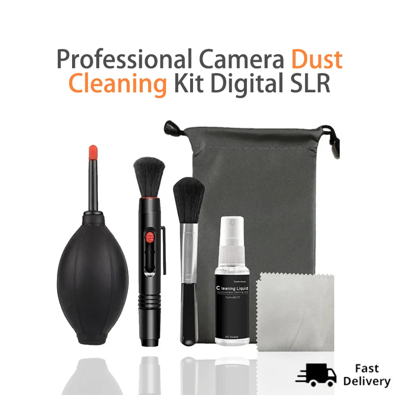 Cleaning Kit for Professional Camera Dust DSLR Lens Digital Tool Lenses Sony Fujifilm Nikon Canon Sensor B Glasses Photography