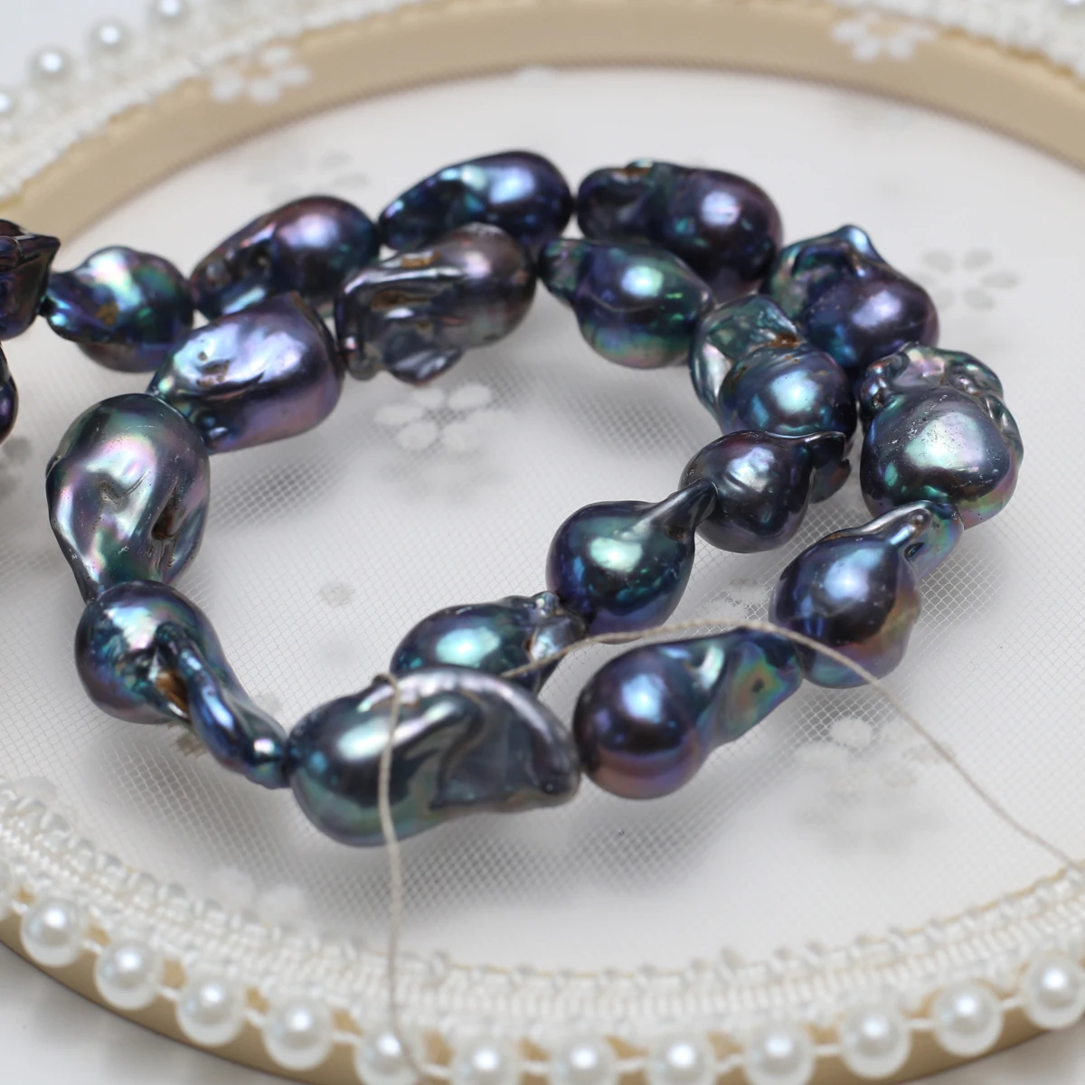 AAAA 12-15mm High-Quality Black Natural Freshwater Baroque Tail Beads for Jewelry Making DIY Women Necklace Bracelet Accessories