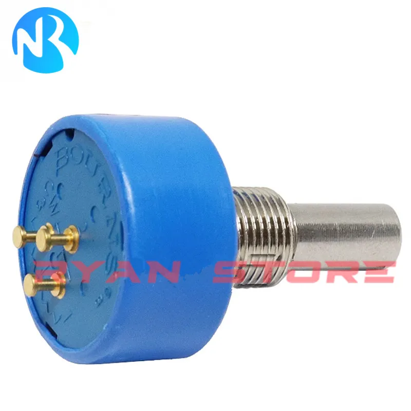 1PCS Continuous 360 Rotation Precision Potentiometer Switch Conductive Plastic 6639S-1 102 202 502 103 203 6639S 1 1K 2K 5K 10K