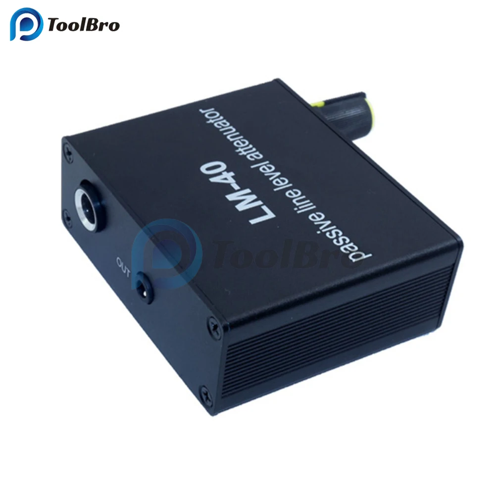 Imagem -04 - Linha Passiva Atenuador Nível Sinal de Saída de Áudio Placa de Som Alto Falante Microfone Guitarra Elétrica Alto e Baixo Nível Conversor