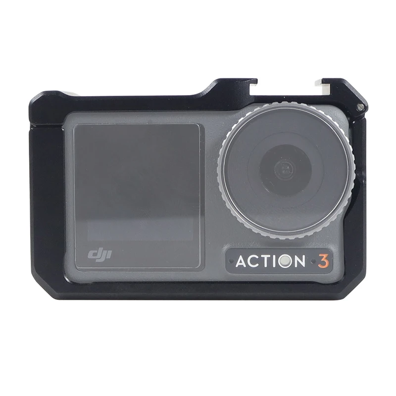 Vollformat-Kamerakäfig, Schutzgehäuse, Zubehör für DJI Osmo Action 4, für DJI Osmo Action 5 Pro, kalter Schuh für leichtes Stativ – Detail 19