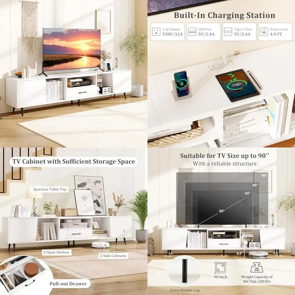 79" White Tv Stand … - image