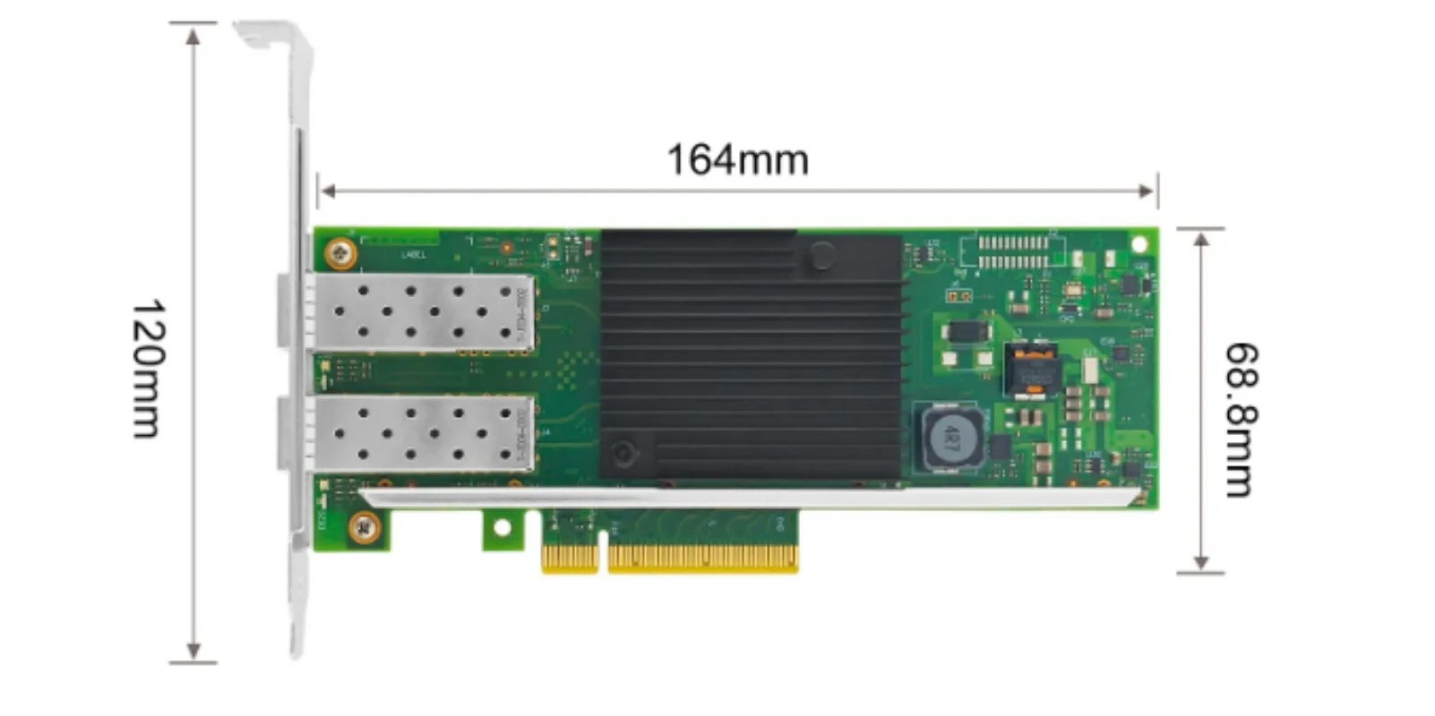 X710-DA2 chip PCIE-X 80,000 megabit fiber network interface card 10G dual port server network adapter