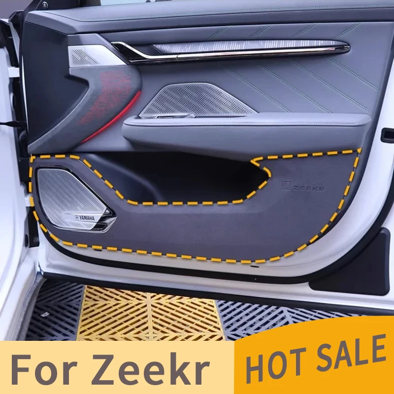 For Zeekr 001 Customized Suede Material for Car Door Anti Kick/anti Scratch Protective Stickers Automotive Interior Modification