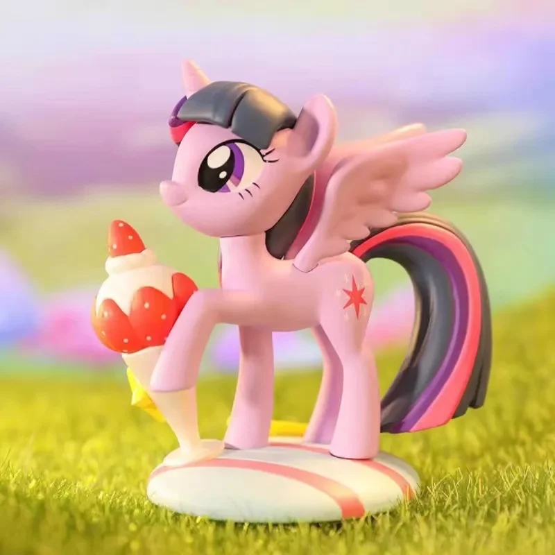 Pony Action Figure Model Coleção para Crianças, Presente Decorativo, Brinquedo Kawaii, Série Lazer Tarde, 12 peças