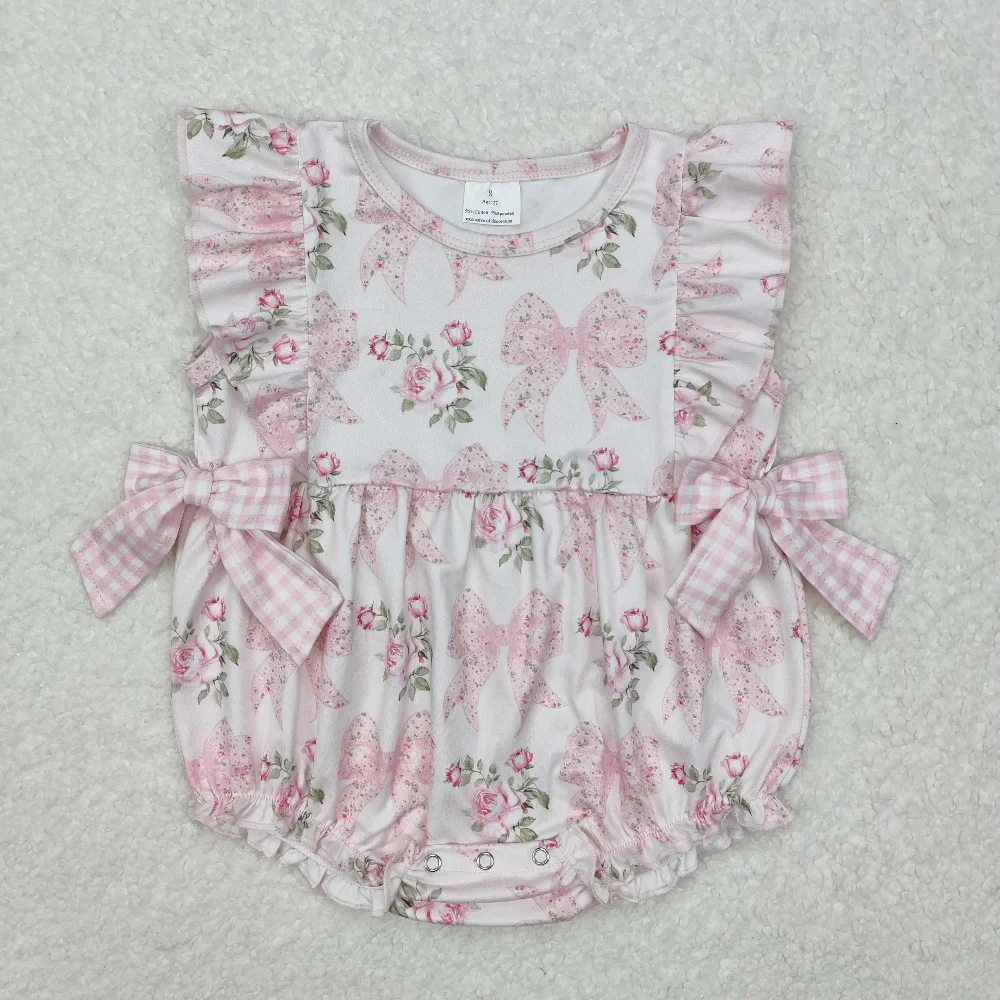 

Summer Clothes Baby Girls Clothes Vest Floral Flowers Boutique SJumpsuit