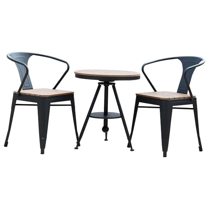 Outdoor  Balcony Coffee Combination Leisure Outdoor Courtyard  Simple  Terrace  Garden Open-air Waterproof  Table and Chair Set