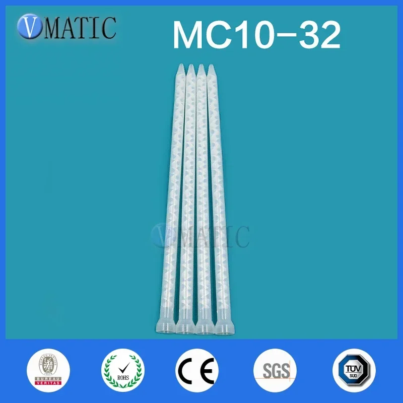 Free Shipping Resin Static Mixer MC 10-32 Mixing Nozzles For Duo Pack Epoxies (White Core)