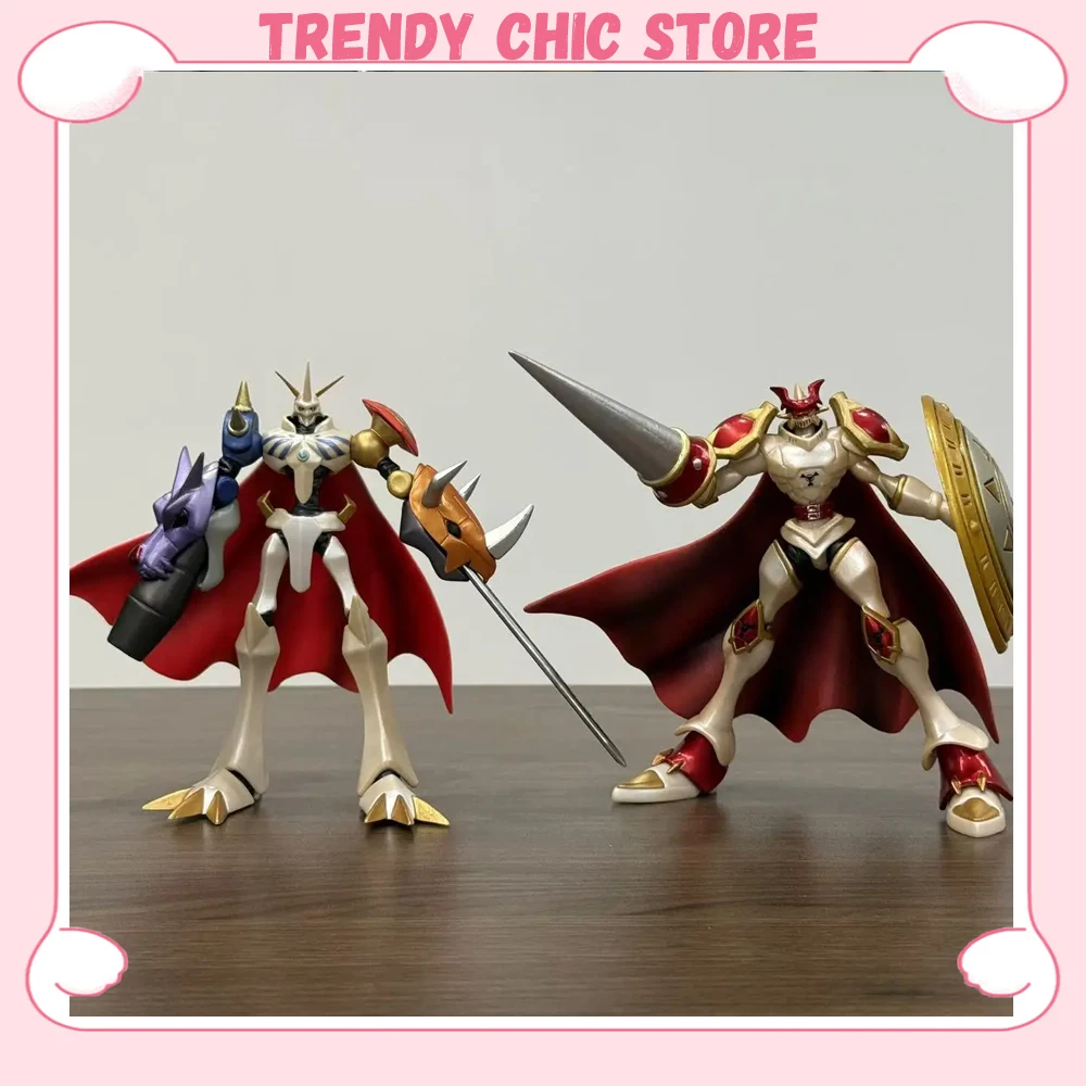 Digimon Anime Figure Omegamon Figure Dukemon Figurine Digimon Tactics Ogre Statue Model Collection Toy for Kid Birthday Gifts