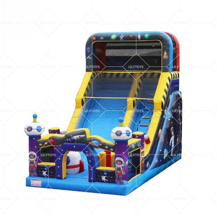 

Outdoor Playground Space Bouncy Castle Inflatable Bouncer Slide For Kids