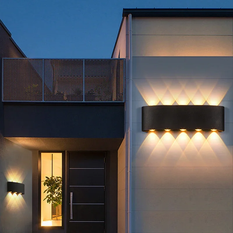 Up and Down LED Wall Lamp Waterproof Interior Wall Light For Bedroom Living Room Corridor Indoor Outdoor Lighting image 2