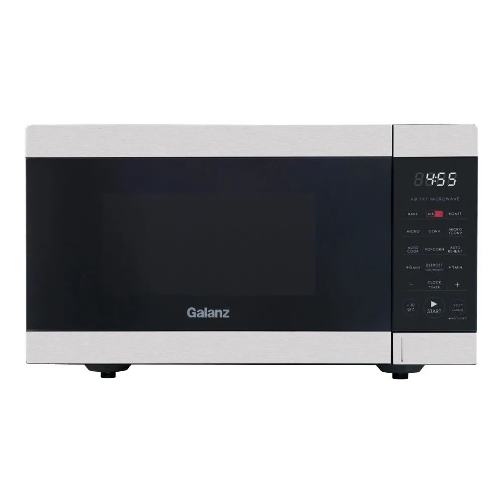 2023 New Galanz 0.9 Cu. Ft. Air Fry Countertop Microwave, 900 Watts, Stainless Steel